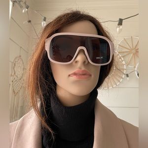 Nude Neutral Oversized Sunglasses